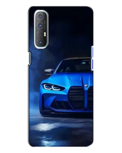 Чехол для OPPO Reno 3 с картинкой «Голубая BMW M4» Чехол для OPPO Reno 3 с картинкой «Голубая BMW M4»