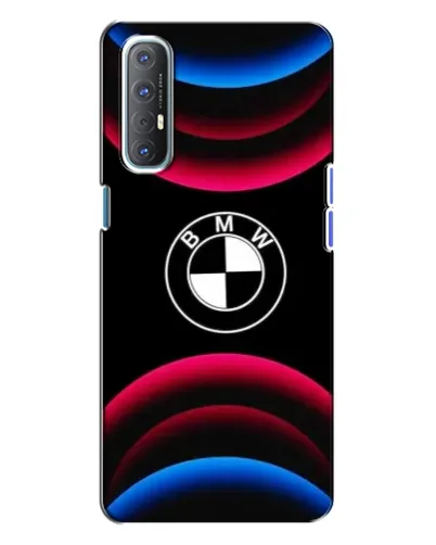 Чехол для OPPO Reno 3 с картинкой «Логотип BMW и неоновые дуги» Чехол для OPPO Reno 3 с картинкой «Логотип BMW и неоновые дуги»