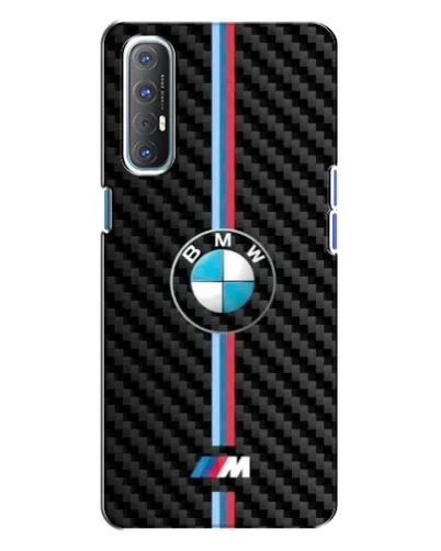 Чехол для OPPO Reno 3 с картинкой «Эмблема BMW и карбон» Чехол для OPPO Reno 3 с картинкой «Эмблема BMW и карбон»