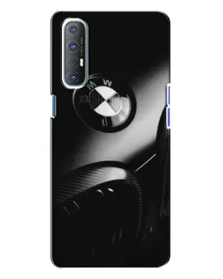 Чехол для OPPO Reno 3 с картинкой «Эмблема BMW — макро»