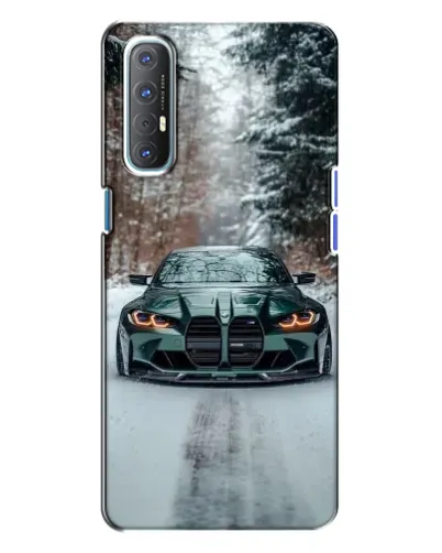 Чехол для OPPO Reno 3 с картинкой «BMW в зимнем лесу» Чехол для OPPO Reno 3 с картинкой «BMW в зимнем лесу»