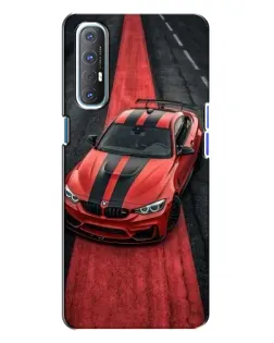 Чехол для OPPO Reno 3 с картинкой «BMW на красной дорожке»