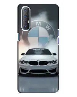Чохол для OPPO Reno 3 з картинкою «BMW в білому диму» Чохол для OPPO Reno 3 з картинкою «BMW в білому диму»