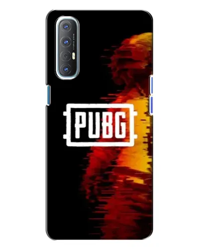 Чехол для OPPO Reno 3 с картинкой «Яркий логотип PUBG»