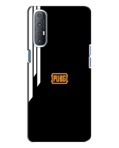 Чехол для OPPO Reno 3 с картинкой «PUBG — вертикальные линии»