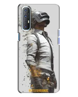 Чохол для OPPO Reno 3 з картинкою «PUBG — боєць у пилу»