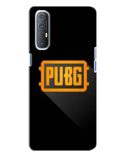 Чехол для OPPO Reno 3 с картинкой «PUBG — рамка лого»