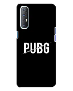 Чохол для OPPO Reno 3 з картинкою «PUBG — білий логотип»
