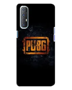 Чохол для OPPO Reno 3 з картинкою «PUBG — золотий логотип»