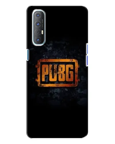 Чехол для OPPO Reno 3 с картинкой «PUBG — золотой логотип»