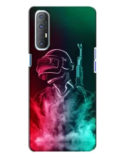 Чохол для OPPO Reno 3 з картинкою «PUBG — вогняний воїн»