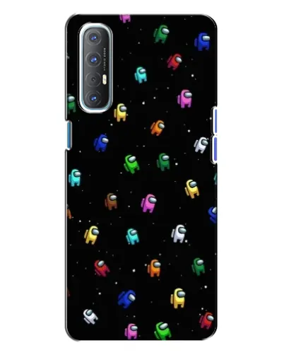 Чехол для OPPO Reno 3 с картинкой «Экипаж Among Us» Чехол для OPPO Reno 3 с картинкой «Экипаж Among Us»