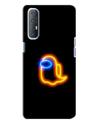 Чехол для OPPO Reno 3 с картинкой «Among Us неоновое сияние» Чехол для OPPO Reno 3 с картинкой «Among Us неоновое сияние»