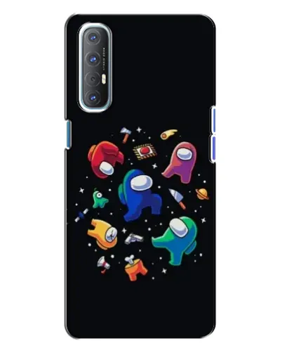 Чехол для OPPO Reno 3 с картинкой «Among Us космос» Чехол для OPPO Reno 3 с картинкой «Among Us космос»