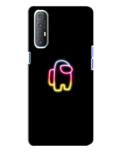 Чехол для OPPO Reno 3 с картинкой «Among Us градиент» Чехол для OPPO Reno 3 с картинкой «Among Us градиент»