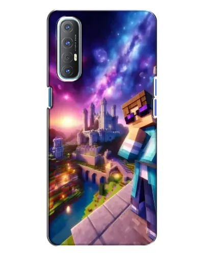 Чехол для OPPO Reno 3 с картинкой «Стив и космос»