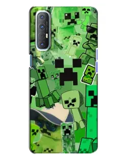 Чохол для OPPO Reno 3 з картинкою «Кріпери Minecraft» Чохол для OPPO Reno 3 з картинкою «Кріпери Minecraft»