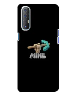 Чехол для OPPO Reno 3 с картинкой «Алмазная кирка»
