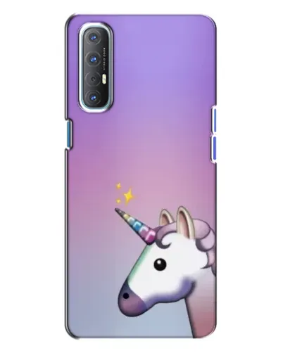 Чехол для OPPO Reno 3 с картинкой «Единорог градиент» Чехол для OPPO Reno 3 с картинкой «Единорог градиент»