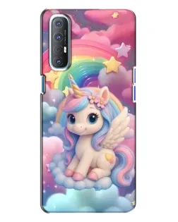 Чохол для OPPO Reno 3 з картинкою «Маленький єдиноріг»