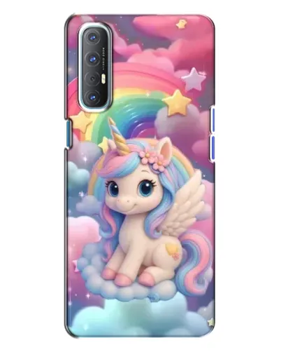 Чехол для OPPO Reno 3 с картинкой «Маленький единорог» Чехол для OPPO Reno 3 с картинкой «Маленький единорог»