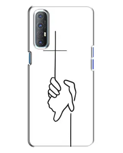 Чехол для OPPO Reno 3 с картинкой «Рука держит»