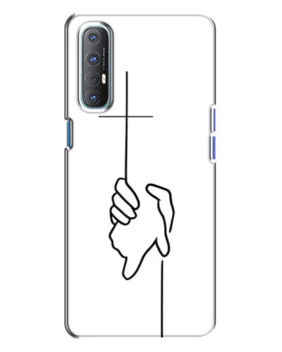Чехол для OPPO Reno 3 с картинкой «Рука держит»