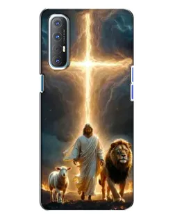 Чехол для OPPO Reno 3 с картинкой «Лев Иуды и Свет»