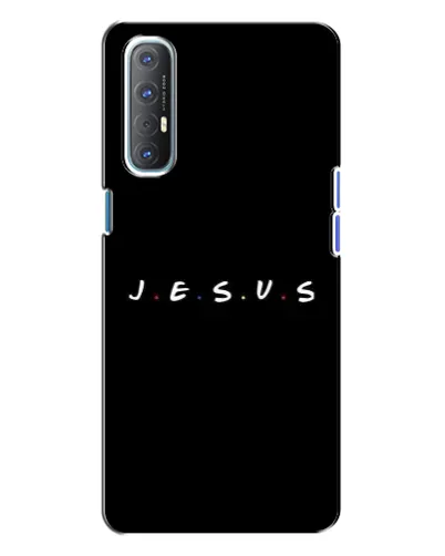 Чехол для OPPO Reno 3 с картинкой «Точки веры J.E.S.U.S.»