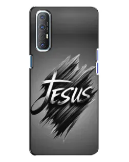 Чехол для OPPO Reno 3 с картинкой «Надпись Jesus Graffiti»