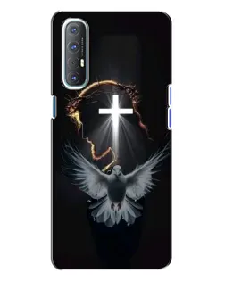 Чехол для OPPO Reno 3 с картинкой «Голубь и Свет»