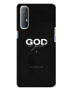 Чехол для OPPO Reno 3 с картинкой «GOD — Бог над всем»
