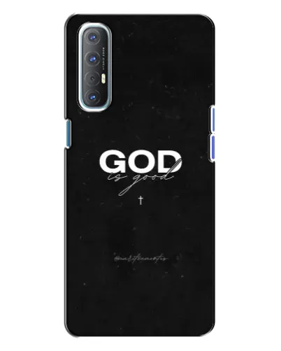 Чехол для OPPO Reno 3 с картинкой «GOD — Бог над всем»
