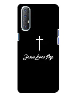 Чехол для OPPO Reno 3 с картинкой «Иисус любит тебя»