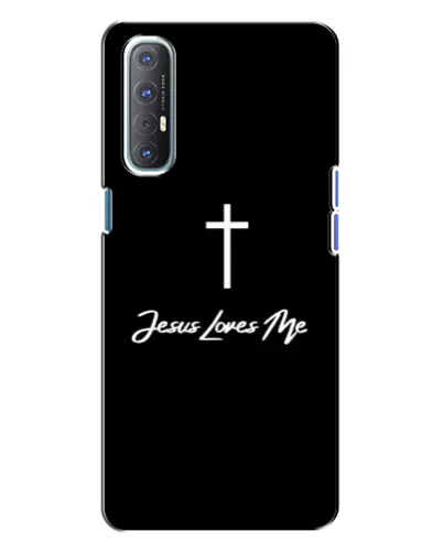 Чехол для OPPO Reno 3 с картинкой «Иисус любит тебя»