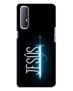 Чехол для OPPO Reno 3 с картинкой «Меч Духа Jesus»