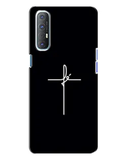 Чехол для OPPO Reno 3 с картинкой «Тонкий крест»