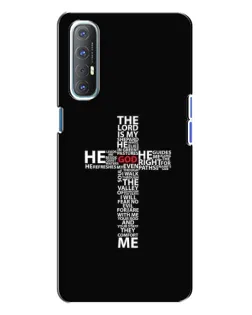 Чехол для OPPO Reno 3 с картинкой «Текстовый крест»