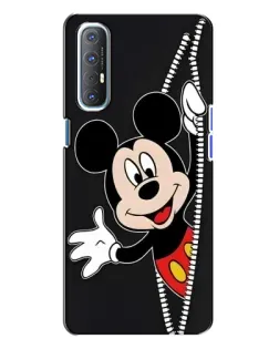 Чохол для OPPO Reno 3 з картинкою «Міккі розсуває стіни»