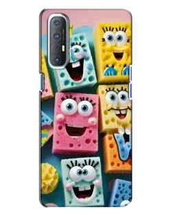 Чохол для OPPO Reno 3 з картинкою «Кольорові губки»