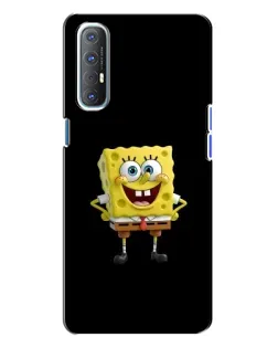Чехол для OPPO Reno 3 с картинкой «Классический Губка Боб»