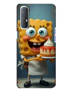 Чехол для OPPO Reno 3 с картинкой «Повар Спанч Боб»
