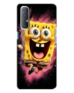 Чехол для OPPO Reno 3 с картинкой «Взрывной Спанч Боб»