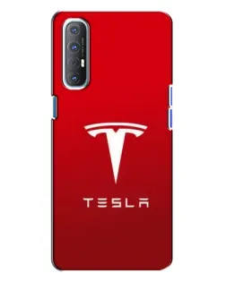 Чехол для OPPO Reno 3 с картинкой «Tesla Red Classic»