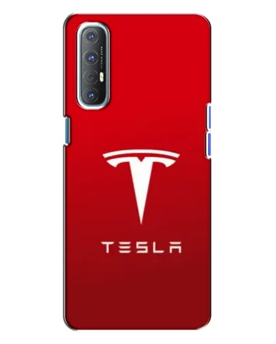 Чехол для OPPO Reno 3 с картинкой «Tesla Red Classic»