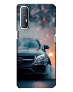 Чехол для OPPO Reno 3 с картинкой «Mercedes — ночной город»