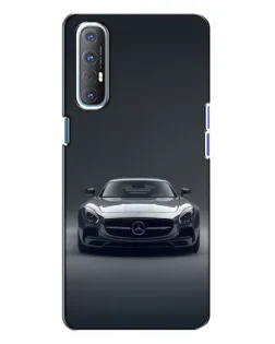 Чехол для OPPO Reno 3 с картинкой «Mercedes на черном»