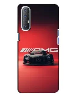 Чехол для OPPO Reno 3 с картинкой «Mercedes AMG — красная линия»