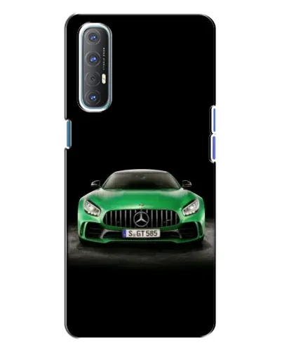 Чехол для OPPO Reno 3 с картинкой «Mercedes — неоновый лого» Чехол для OPPO Reno 3 с картинкой «Mercedes — неоновый лого»