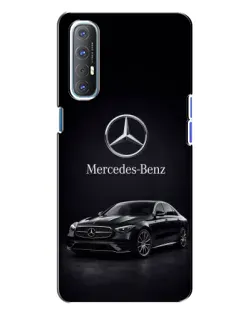 Чехол для OPPO Reno 3 с картинкой «Mercedes — решетка радиатора»